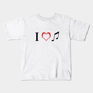 I love music Kids T-Shirt